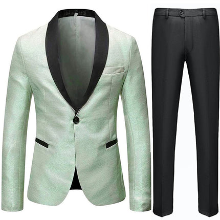 Men's Glitter Style Shawl Collar Tuxedo 5 Color Tuxedo sweetearing Green46R Tuxedos, Formalwear, Wedding suits, Business suits, Slim-fit suits, Classic suits, Black-tie attire, Dinner jackets, Prom suits