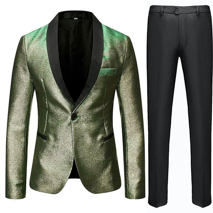 Men's Glitter Style Shawl Collar Tuxedo 5 Color Tuxedo sweetearing Gold46R Tuxedos, Formalwear, Wedding suits, Business suits, Slim-fit suits, Classic suits, Black-tie attire, Dinner jackets, Prom suits