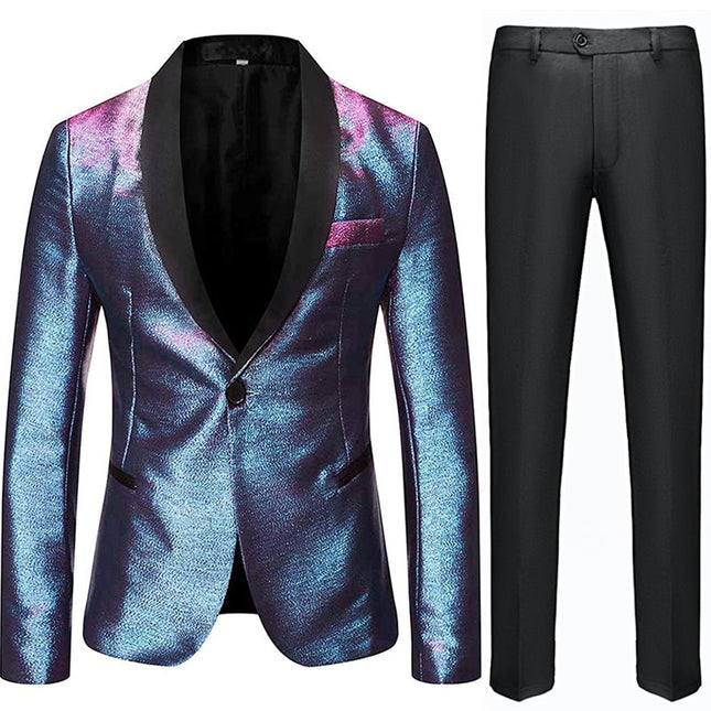 Men's Glitter Style Shawl Collar Tuxedo 5 Color Tuxedo sweetearing  Tuxedos, Formalwear, Wedding suits, Business suits, Slim-fit suits, Classic suits, Black-tie attire, Dinner jackets, Prom suits