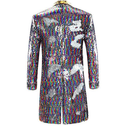 Men's Rainbow Laser Sequin Stage Jacket Sequin Jackets sweetearing  Tuxedos, Formalwear, Wedding suits, Business suits, Slim-fit suits, Classic suits, Black-tie attire, Dinner jackets, Prom suits
