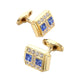 Blue crystal set cufflinks Gold Cufflink sweetearing  Tuxedos, Formalwear, Wedding suits, Business suits, Slim-fit suits, Classic suits, Black-tie attire, Dinner jackets, Prom suits