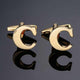 26 Dimensional Letter Style Cufflinks Gold Cufflink sweetearing C Tuxedos, Formalwear, Wedding suits, Business suits, Slim-fit suits, Classic suits, Black-tie attire, Dinner jackets, Prom suits