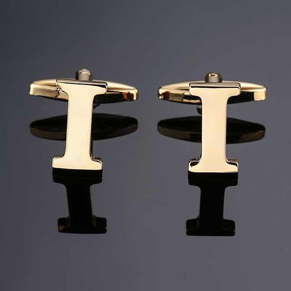 26 Dimensional Letter Style Cufflinks Gold Cufflink sweetearing I Tuxedos, Formalwear, Wedding suits, Business suits, Slim-fit suits, Classic suits, Black-tie attire, Dinner jackets, Prom suits