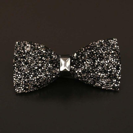 Rhinestone Bow Ties for Men Pre Tied Sequin Diamond Bowties 8 Color Tie sweetearing BlackClassic Tuxedos, Formalwear, Wedding suits, Business suits, Slim-fit suits, Classic suits, Black-tie attire, Dinner jackets, Prom suits