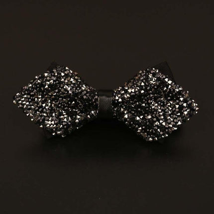 Rhinestone Bow Ties for Men Pre Tied Sequin Diamond Bowties 8 Color Tie sweetearing BlackSharpAngled Tuxedos, Formalwear, Wedding suits, Business suits, Slim-fit suits, Classic suits, Black-tie attire, Dinner jackets, Prom suits