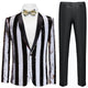 Men's Reversible Slim Fit Tuxedo Jacket Gradient Sequin Tuxedo Tuxedo sweetearing WhiteXXXL Tuxedos, Formalwear, Wedding suits, Business suits, Slim-fit suits, Classic suits, Black-tie attire, Dinner jackets, Prom suits