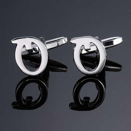 26 Dimensional Letter Style Cufflinks Silver Cufflink sweetearing Q Tuxedos, Formalwear, Wedding suits, Business suits, Slim-fit suits, Classic suits, Black-tie attire, Dinner jackets, Prom suits
