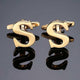 26 Dimensional Letter Style Cufflinks Gold Cufflink sweetearing S Tuxedos, Formalwear, Wedding suits, Business suits, Slim-fit suits, Classic suits, Black-tie attire, Dinner jackets, Prom suits