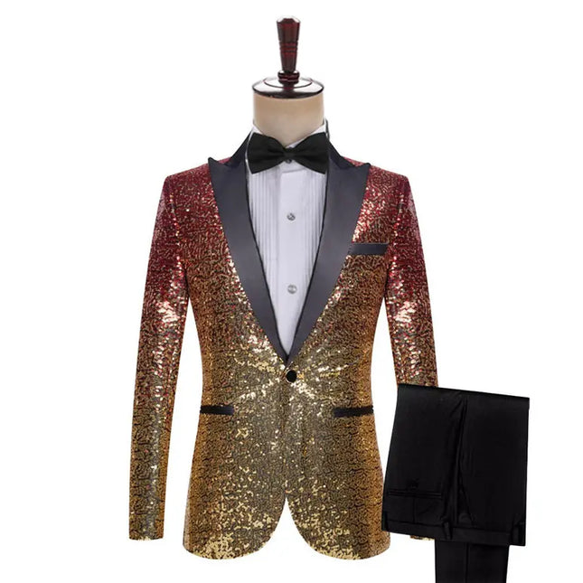 Mens sequin 2025 tuxedo jacket