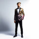 Men's Fashion Gradient Sequined Tuxedo Suit Peak lapel Men's Suit (Blazer + Vest + Pants+Bow tie) 3 pieces sweetearing  Tuxedos, Formalwear, Wedding suits, Business suits, Slim-fit suits, Classic suits, Black-tie attire, Dinner jackets, Prom suits