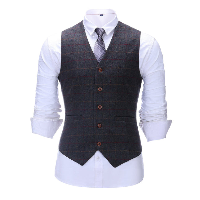 Formal Men's Suit Vest Tweed Plaid V Neck Waistcoat vests sweetearing  Tuxedos, Formalwear, Wedding suits, Business suits, Slim-fit suits, Classic suits, Black-tie attire, Dinner jackets, Prom suits